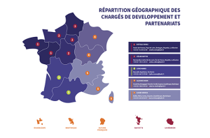 Développement et partenariats :  vos interlocuteurs en région